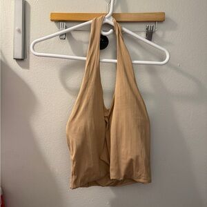 KLASSY | Beige Halter Top NWT